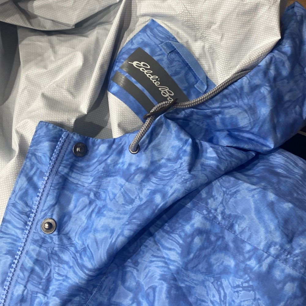 Eddie Bauer Blue Women's Rain Jacket XL